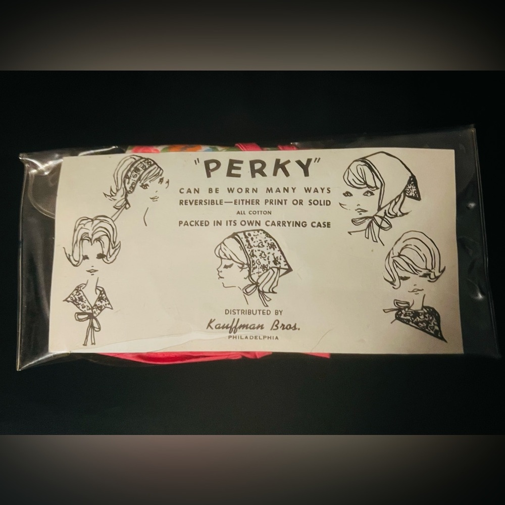 “Perky” Vintage Scarf from Kauffman Bros. Strawbridge & Clothier